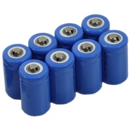 BTBAI 8X 14250 LS14250 CR14250 1/2 AA Battery top Button Rechargeable 3.7V Li-ion for LED Flashlight