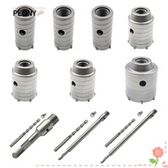 PEONYSG Hole Saw Set For Metal Alloy Carbide Tip SDS Plus Stainless Steel Stone Tool Hole Cutter Wal