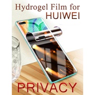 Privacy Screen Protector For Huawei Mate 50 40 30 30E 20 Pro Plus 50 40 RS 40E 20X Hydrogel Film For Huawei P50 P40 P30 P20 Pro Lite Soft Anti-Peeping