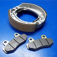 WMOTO ES125 - Front Disc Brake Pad Set // Rear Brake Shoe // Front + Rear Brake Set