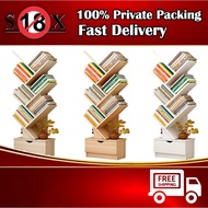 SEX18🌋Premium 7 Tier Tree Shaped Adult Bookcase Books Japan AV CD Display Storage Rack Shelf Cabinet