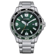 CITIZEN ECO-DRIVE AW1526-89X GREEN DIAL STAINLESS STEEL MEN'S WATCH