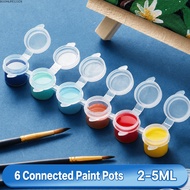 BOOMLIFE1232T Empty Paint Strip, 2ml 3ml 5ml Refillable Paint Pots, Multi-Compartment 6/8 Connected 