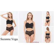 Women's Bra Set Without Wire Thick Foam SUZANNE VEGA size 32A to 38C Wireless Wirefree Push Up Half 