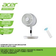 ACER Acerpure Cozy F2 AF773 Air Circulator (Beige|Pink|White) - 9" Fan size/16 Speed/Tri-Mode(Eco/Sl