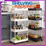 FJONE 3/4 Tier Multifunction Storage Trolley Rack Storage Rack Storage Shelf Kitchen Shelf Rack Stor