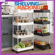 FJONE 3/4 Tier Multifunction Storage Trolley Rack Storage Rack Storage Shelf Kitchen Shelf Rack Storage Rack Organizer