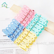 Set 10 Super Strong Plastic Clothes Clip Hook