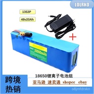 🔥48V Lithium Battery13S3P 20000mAh 18650Lithium-ion battery pack electric vehicle battery with charg