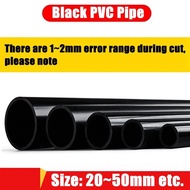 ☄1pc O.D 20~50mm Black UPVC Pipe Aquarium Fish Tank Water Supply PVC Tube Garden Irrigation Wate ☁♥