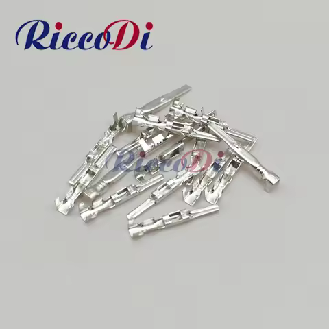 100Pcs 2.3 MM Car Crimp Terminal Non-Insulated Automotive Electrical Connector Male Female Pins DJ62