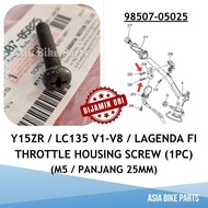 Yamaha Original Y15ZR V1 V2 / LC135 V1-V8 / Lagenda FI Throttle Housing Screw - 98502-05025 / 98507-