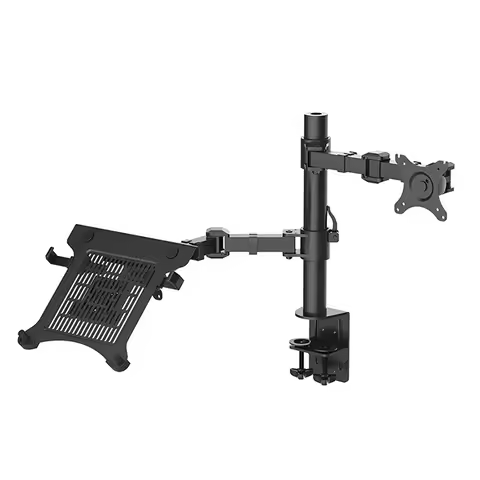 Desktop Laptop Mount & Monitor Mount LCD Arm Desk Stand Fit for 10"-30" Monitor 10"-15.6" Laptop Max