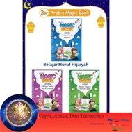 3pcs Buku Ajaib Belajar Menulis Huruf Angka Hijaiyah/Arabic Magic Book