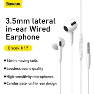 Baseus Encok 3.5mm lateral in-ear Wired Earphone H17 White