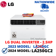 LG 2.5 HP LA250GC2 (2024 model) DUAL INVERTER WINDOW TYPE AIRCON (Nationwide delivery)