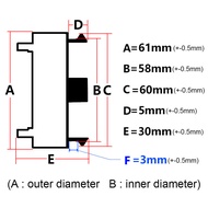 Lz CarDIY 4PCS Solid Durable 61mm Rays CE28 TE37 RE30 ZE40 Wheel Cap Sport Rim Volk Racing Center Hu