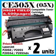 2x 6,500pages Compatible Laser Toner CE505X CE 05X 505X 505A HP05X LaserJet P2050 P2055 P2055d P2055
