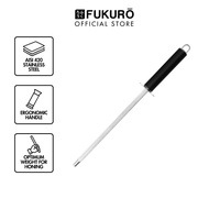 Fukuro Premium Knife Sharpener 7.5" With Honing Steel ,Knife Sharpener Tool Easy And Safe