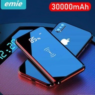 shop 30000mAh QI Wireless Charger Power Bank For iPhone XS Max Samsung Powerbank Dual USB Charger Wi