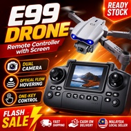 E99 Pro 4K Dual Camera Drone Screen Remote WiFi FPV Wide Angle HD Altitude Hold Foldable LED Night F