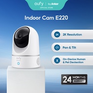 eufy E220 2K Pan and Tilt Home Security Camera for Indoor Surveillance with Human and Pet AI T8410