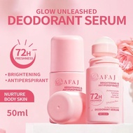 AFAJ Deodorant Serum 72hrs Freshness Antiperspirant 14 Days Brightening AHA BHA Niacinamide Serum