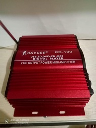 Digital Power Mini Amplifier Rayden RD-100 Car Audio Mobil 2 Chanel