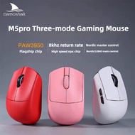 Darmoshark M5 V2 M5Pro Tri-mode Connection 2.4g Wireless Bluetooth Ergonomic Finger Mouse 38g Lightw