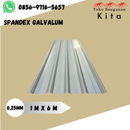 Spandex Galvalum polos 0.35 6 Meter | Atap Spandek 
