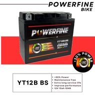 YT12B-BS BT12B MONFA BATTERY POWERFINE YAMAHA FZ6 XJ6 VMAX / KAWASAKI ZX1000 ZX10R / DUCATI MONSTER 