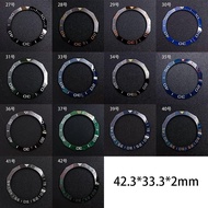 New‑style 42.3*33.2mm diamond‑shaped green luminous watch bezel, luminous accessory bezel