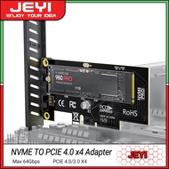 JEYI M.2 NVME SSD to PCIe 4.0 Adapter Card, 64Gbps SSD PCIe 4.0 X4 Expansion Card for Desktop PC , PCI-E GEN4 Full Speed SK4