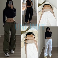 PARACHUTE PANTS for Women Swag Baggy Jogger with String Taslan Fabric for Women pants women baggy pa
