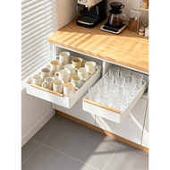 Cup Storage Rack Drawer Type Cup Storage Box Dining Side Cabinet Holder Cabinet Coffee Glass Cup Sto