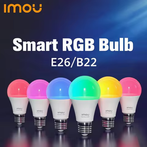 Imou B5（E26）B22 Smart Light Bulb Control Lamp Base Dimmable Light Led Lamp Bombilla Colorful Changin