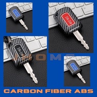 Carbon ABS Silicone Car Key Cover for Mitsubishi Xpander GLX, Montero GLX, Mirage GLX, Strada GLX