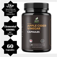 Daraj Wellness Apple Cider Vinegar Capsules | Halal / Vegan ACV 60 Capsule