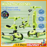 Kids Scooter Skuter Kids Scooters Baby Tricycle  Foldable Kid Scooter with led music light 3 wheel k