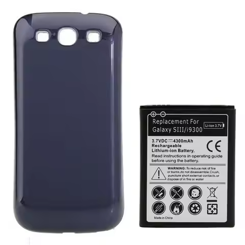 1x 4300mAh EB-L1G6LLU Extended Battery + Cover For Samsung Galaxy S3 III S 3 i9300 I9308 I9305 L710 