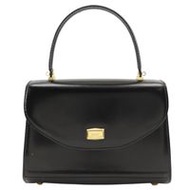 BALLY單手柄手提包，雙向單肩包，小牛皮，意大利製造，黑色，磁性，雙向，斜挎包，手提包，女式 [二手]