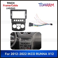 Newest 9 inch For 2012-2022 IKCO RUNNA X12 LHD/RHD Android Car Radio Fascia Stereo Frame GPS MP4 Mul