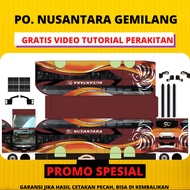 PAPERCRAFT / STIKER MINIATUR BUS & TRUK LEMBARAN DIY NUSANTARA GEMILA