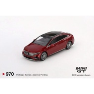 CAR MODEL MiniGT Box Version MGT00970 Mercedes-Benz EQS 580 4MATIC Red Metallic