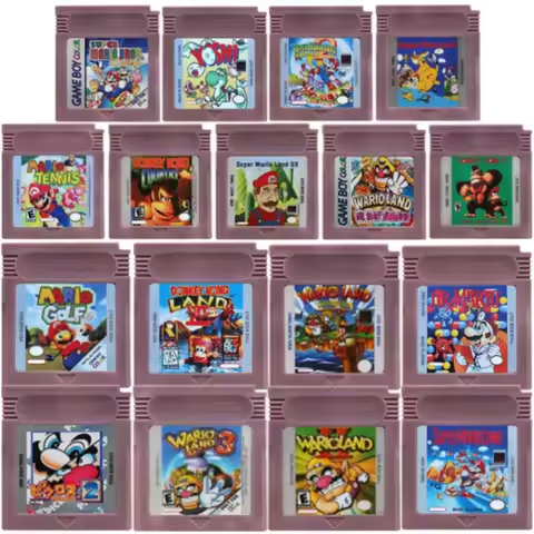 New GBC 16 Bit Game Card Video Game Cartridge Console16 Bit Game Card Wario Land Donkey Kong Wario L