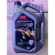 MEAUSU SAE 20W50 4L Engine Oil Mineral / Minyak Hitam 20/50 4L (Mineral)  20-50 20/50 100% MINYAK BA