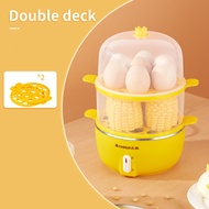 JIASHI เครื่องต้มไข่อเนกประสงค์ปิดไฟอัตโนมัติขนาดเล็ก1คนนึ่งไข่บ้านนึ่งของขวัญเครื่องทำอาหารเมนูไข่