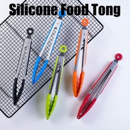 7/9/12 Inch Silicone Food Tong with Stainless Steel Handle / Kitchen Silicone Tong / Food Clip