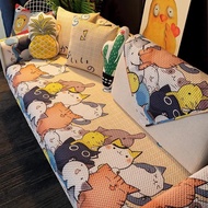 Cartoon Fabric Sofa Cover Universal Living Room Sofa Cover Simple Non-Slip Ins Sofa Backrest Armrest Cover Cushion Cloth