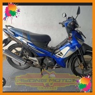 striping honda supra x 125 cw 2008 hitam biru [ayc]